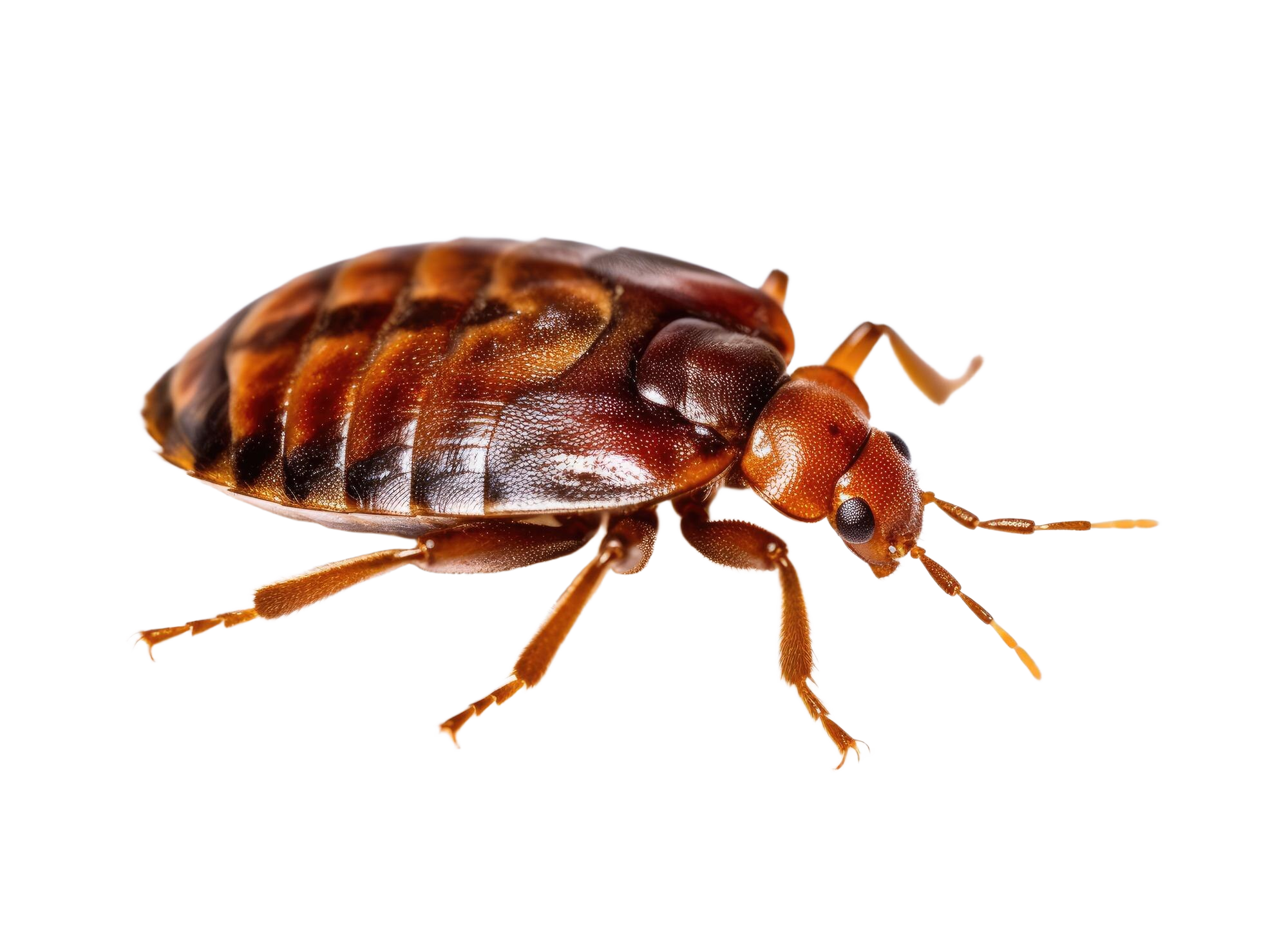 bedbug cimex lectularius isolated background
